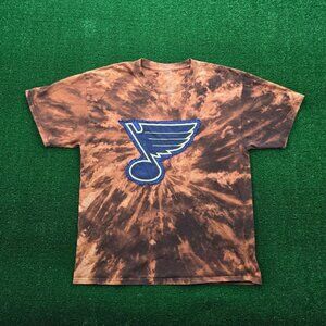 St Louis‎ Blues Tshirt Mens Large Tie Dye Short Sleeve NHL Hockey Sports